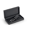 CHESS. Roller pen and ball pen set in metal and carbon fibre