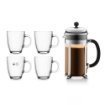 CHAMBORD SET. Plastic press coffee maker