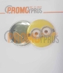 Buttons 50mm with safety pin