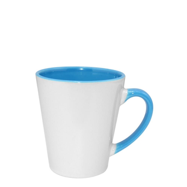 Ceramic Mug Latte Colored Inner+Handle 12oz