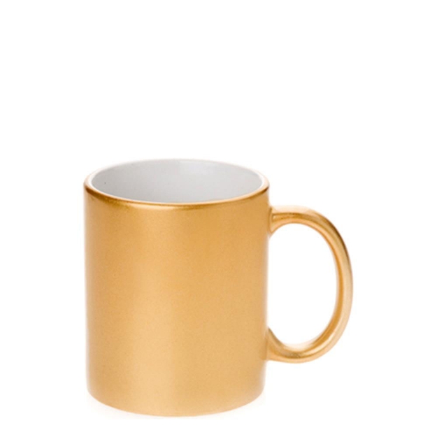 Ceramic Mug Metallic Gold & Silver